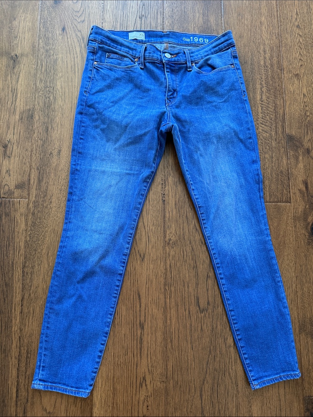 GAP Women's Bright Blue Skinny Jeans